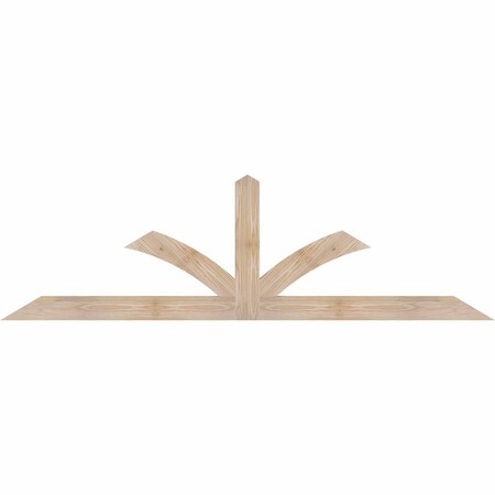 Ekena Millwork Richland Smooth Timber Gable Bracket, Douglas Fir, 72"W x 21"H x 1 1/2"D x 3 1/2"F, 7/12 Pitch GBW072X21X0204RIC00SDF